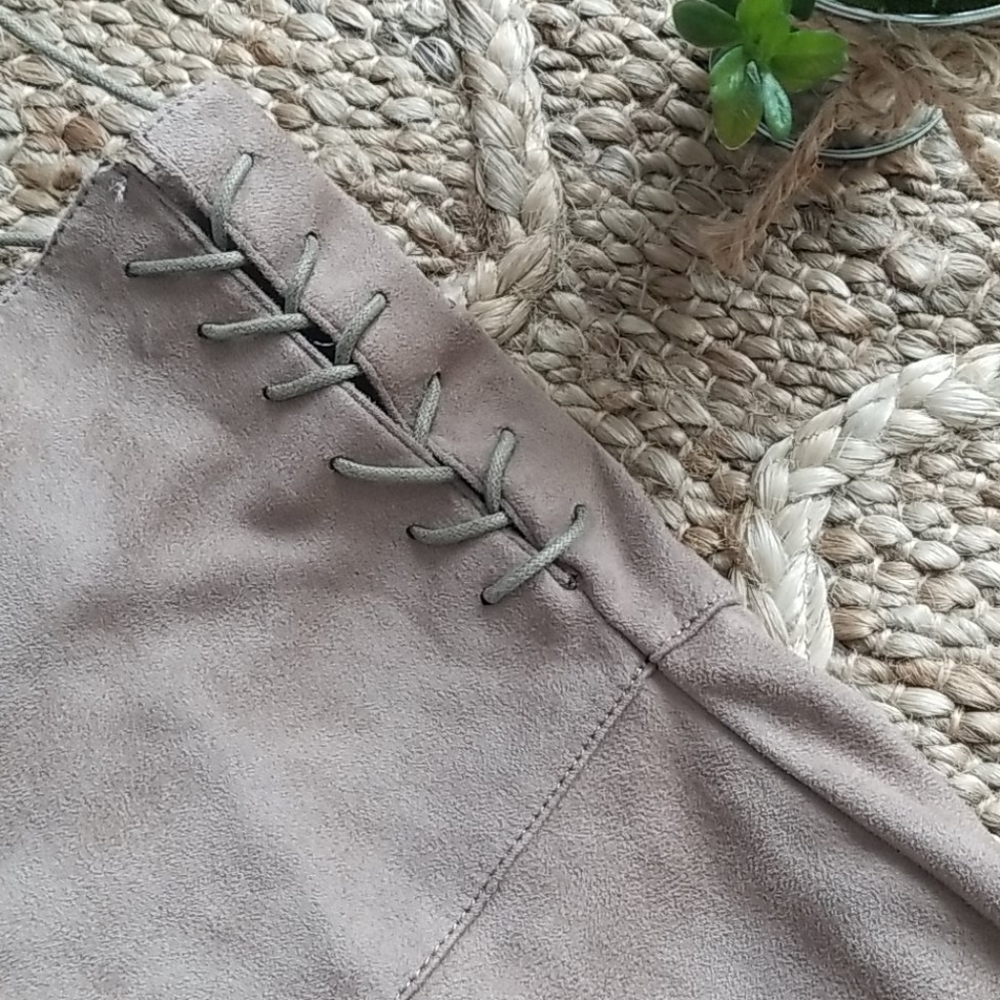 Thigh High Faux Suede Boots - Picture 5 of 7